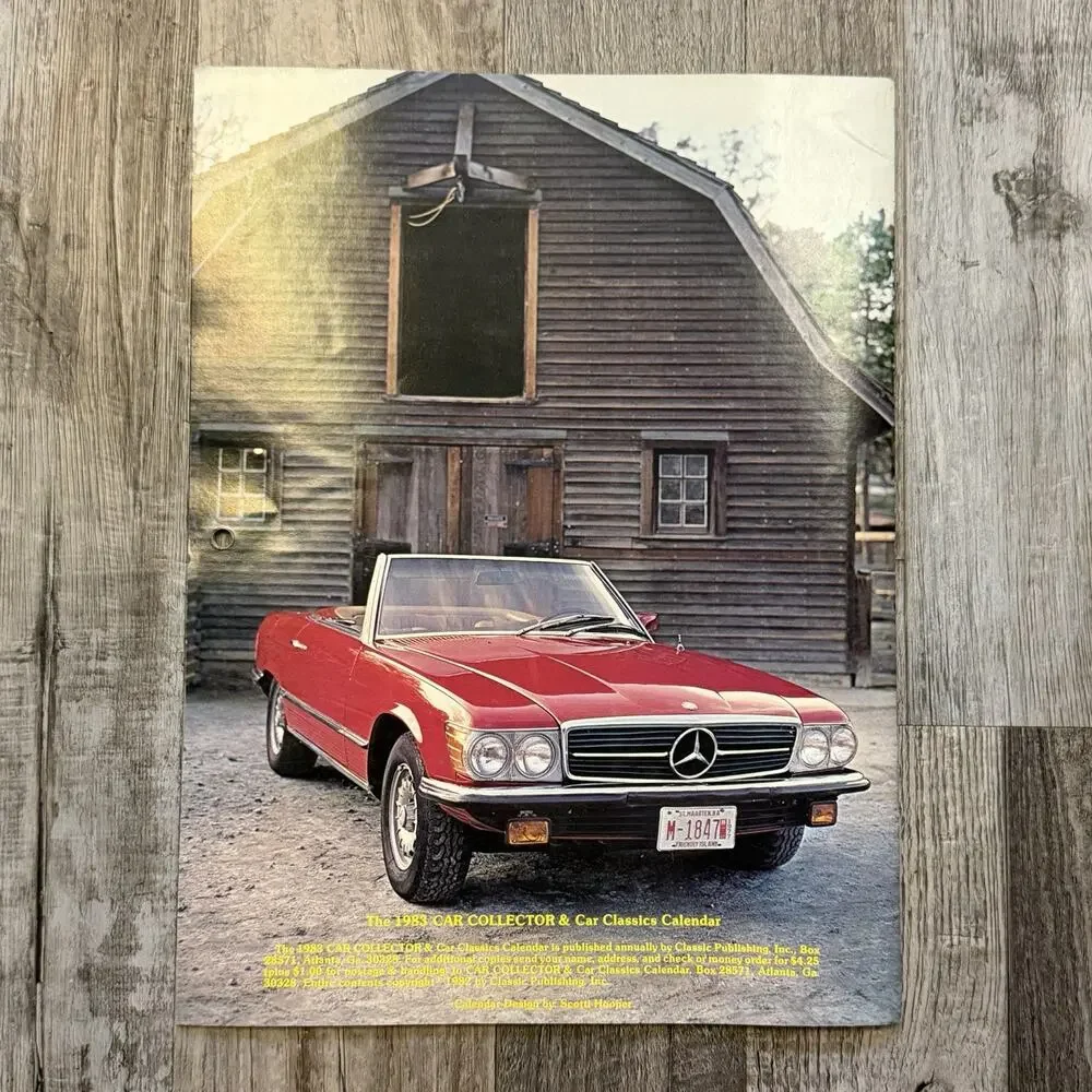 1983 Calendar Edition Car Collector and Car Classics Magazine Vintage - Unused